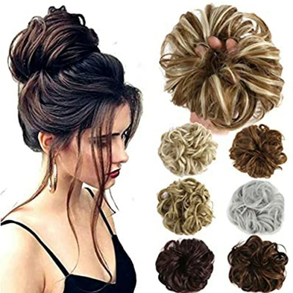 NEW Scrunchie Hair Bun Extension Piece - Picture 2 of 9
